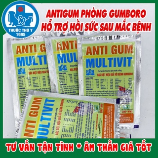 Gói 10g Antigum HDH nâng cao sức đề kháng hỗ trợ chữa bệnh truyền nhiễm Gumboro trên gia cầm, gà đá