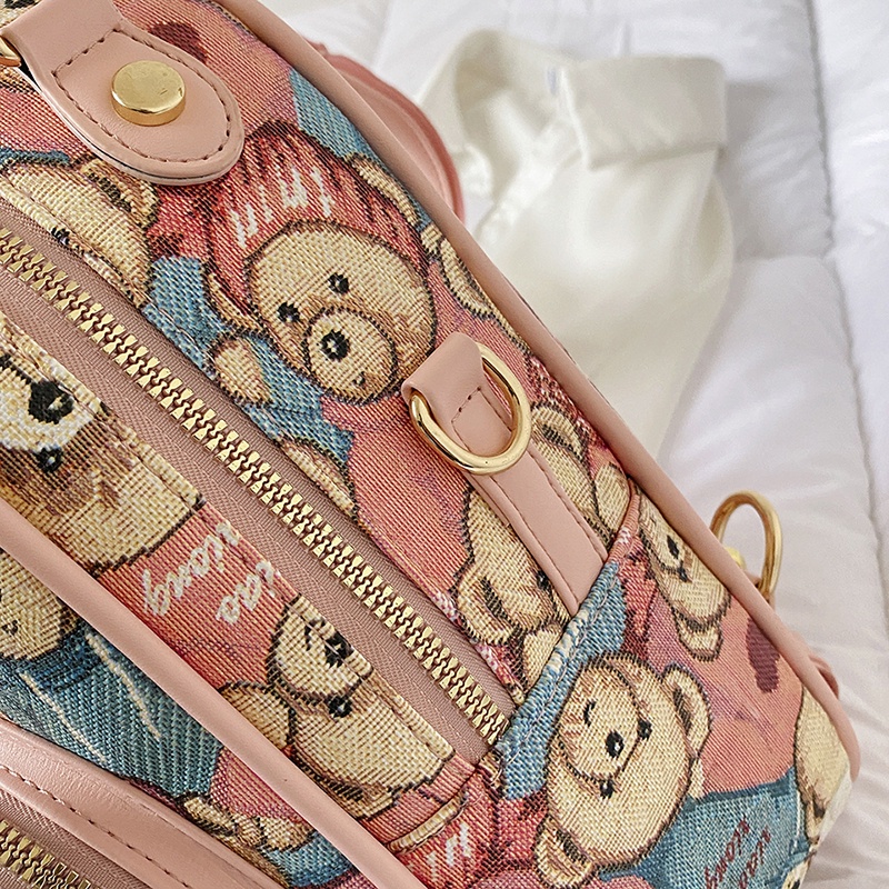 Ba Lô Đeo Vai Đi Mua Sắm Kiểu Hoạt Hình Đường Phố Phương Tây Dễ Thương