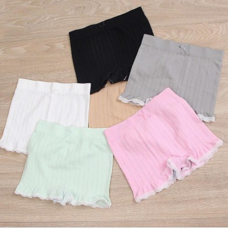 Quần Đùi Váy gân cotton viền ren Hàng Đẹp (túi Zip)