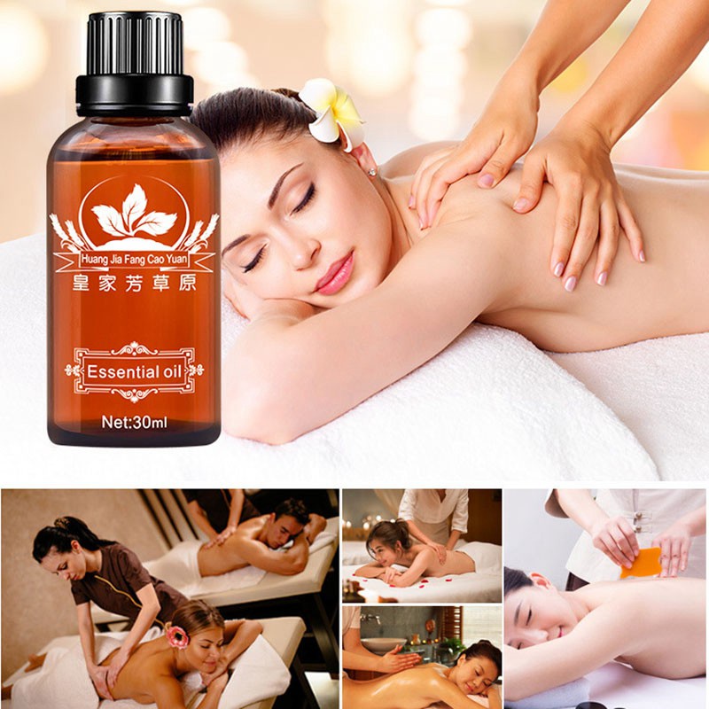 HJFCY Pure Plant Essential Oil Natural Plant Therapy Relieve Fatigue Anti Aging Ginger Body Massage Essential Oil