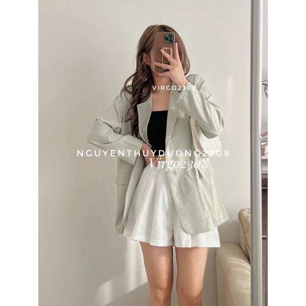 [HÀNG SẴN]ÁO BLAZER 1 LỚP CÓ CẦU VAI style ULZZANG THANH LỊCH