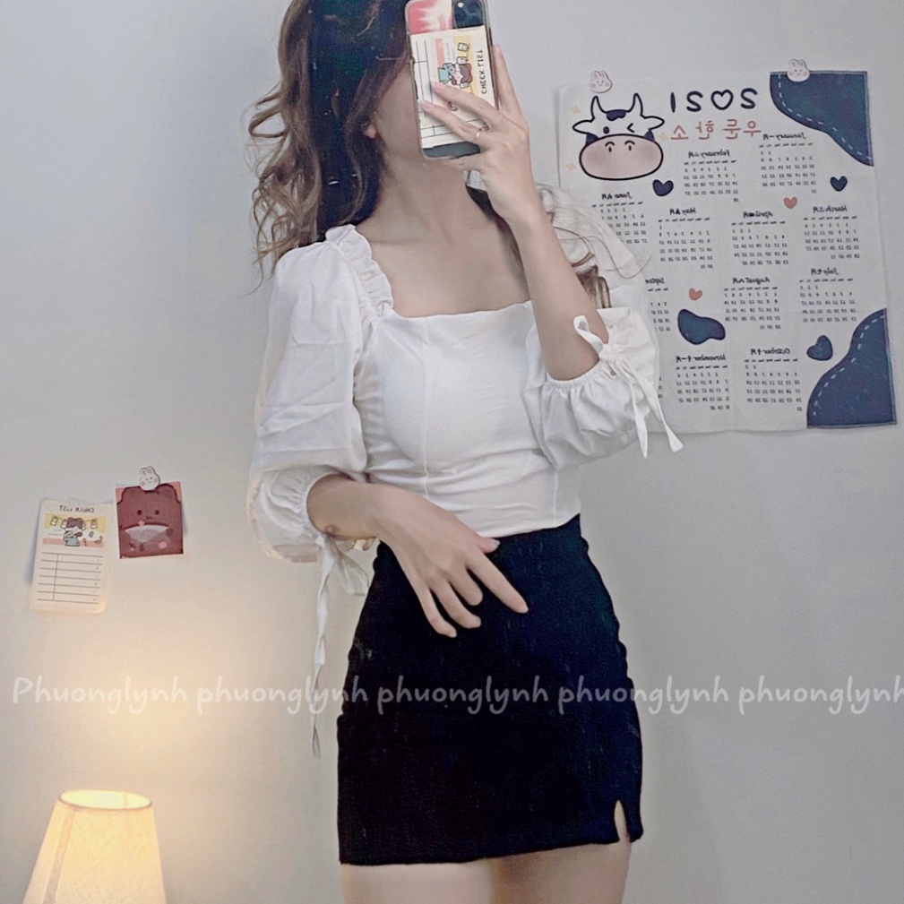 Áo kiểu tay phồng, chất voan mềm [MS26/GN39] | BigBuy360 - bigbuy360.vn