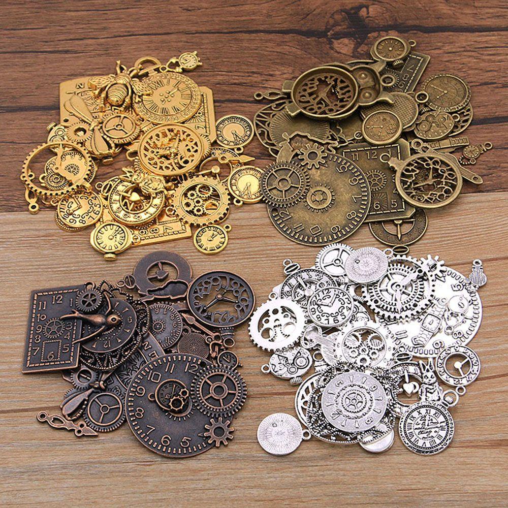 ROSE Túi 50g Mặt Dây Chuyền Hình Đồng Hồ Phong Cách Steampunk