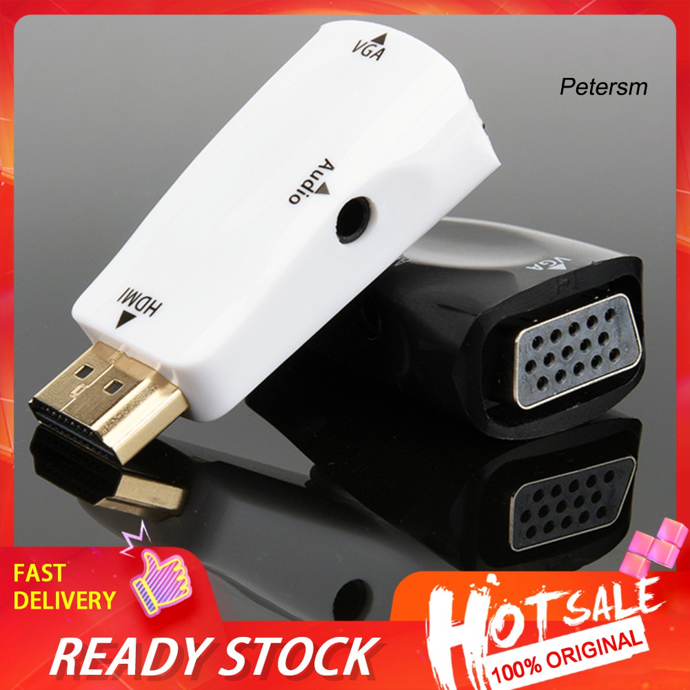Bộ Chuyển Đổi Âm Thanh hdmi hw2208 mini 1080p Sang vga Cho pc laptop dvd desktop