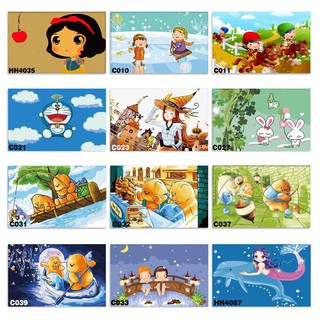 Tranh tô màu theo số mini khổ 20x30cm (Cho trẻ em từ 10 tuổi) - Tranh sơn dầu số hóa cỡ nhỏ cute