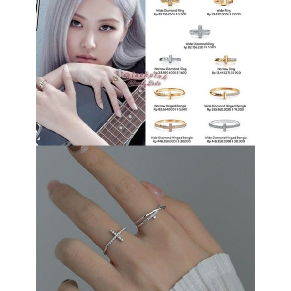 Nhẫn mạ bạc Rose