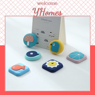 Miếng dán tường chặn cửa chống va đập, chống ồn bằng cao su silicon hoạt hình ngộ nghĩnh đáng yêu