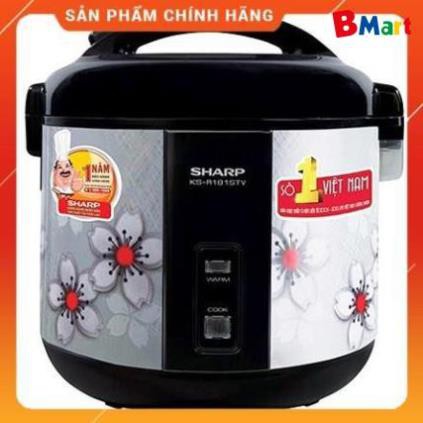 Nồi cơm điện Sharp KS-NR181STV SS 1.8L - Hàng chính hãng, bảo hành 12 tháng - BM