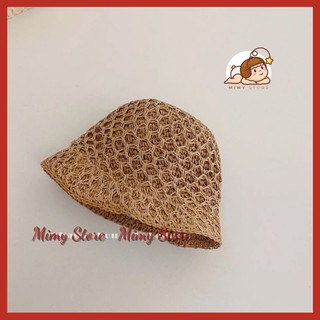 Mũ Cói Cho Bé Phong Cách Hàn Quốc
