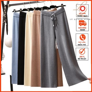 Quần ống suông nữ , quần ống rộng thun tăm xuất hàn BIGSIZE (40-72KG) phong cách hàn quốc [cam kết ảnh tự chụp 100%]