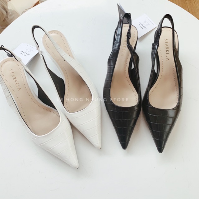 Slingback 3p da vân