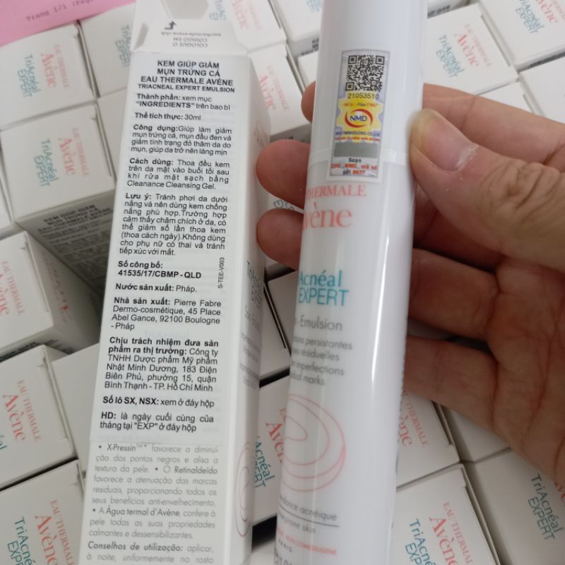 KEM HỖ TRỢ ĐIỀU TRỊ MỤN ĐẦU ĐEN, GIẢM THÂM VÀ SẸO LỒI- Triacneal Expert Emulsion 30ML