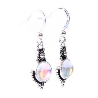 Rainbow Color Gemstone Jewelry Dangle Earrings
