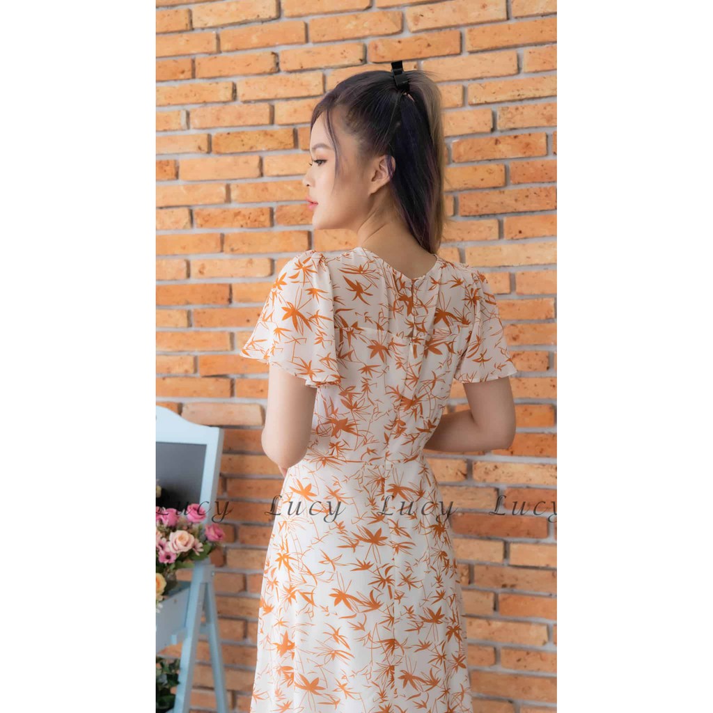 Đầm nữ dáng xoè voan hoạ tiết Lembra 8009 Váy Lucy | BigBuy360 - bigbuy360.vn