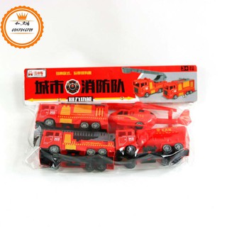 Bộ máy bay oto cứu hỏa các bé trai
