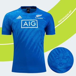 Áo Bóng Bầu Dục Jersey Màu Xanh Dương Tất Cả Các Đen Thế Giới Bóng Bầu Dục Jersi Mùa Giải Mới Zealand 2019