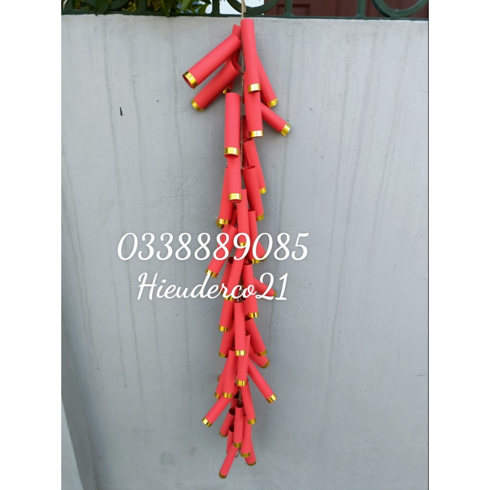 Mô hình dây pháo giả trang trí tết siêu đẹp