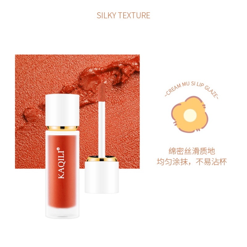 [Hàng mới về] Son kem KAQILI tông lì chống dính cốc lâu trôi