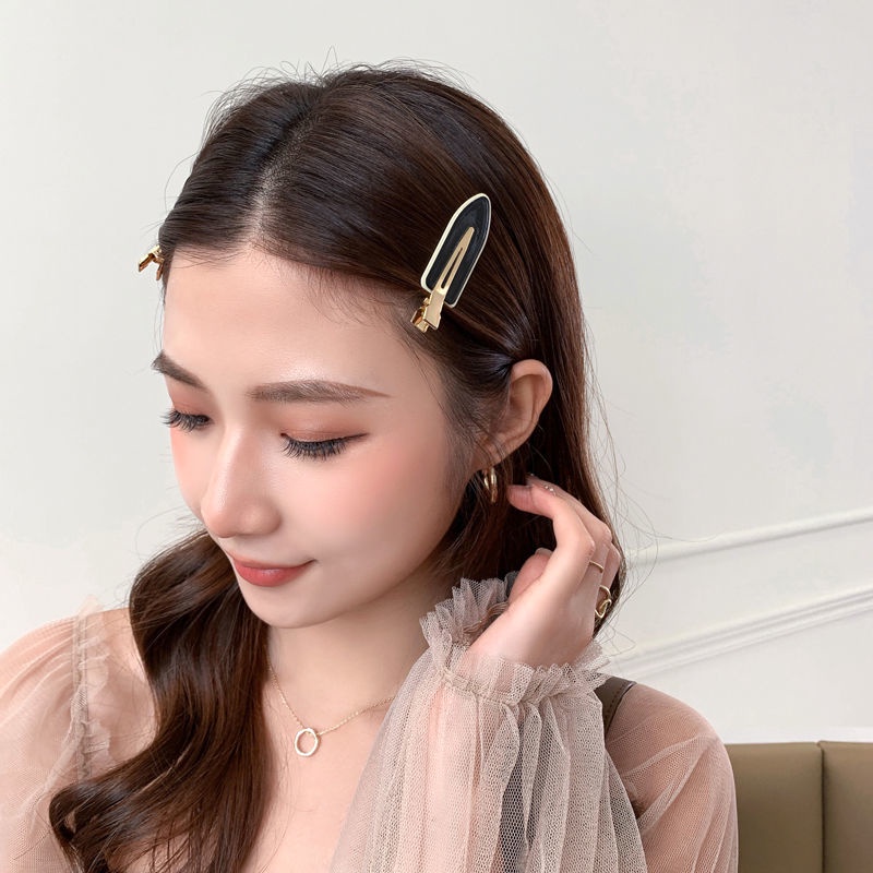 Kẹp tóc in họa tiết caro thời trang cổ điển