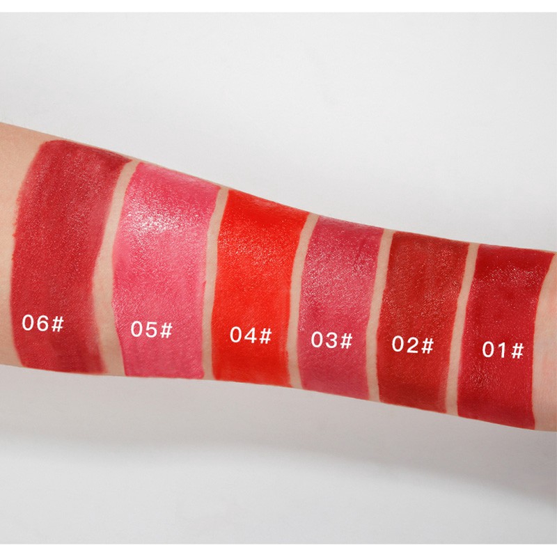 HengFei matte velvet lip gloss in 6 colors 30g