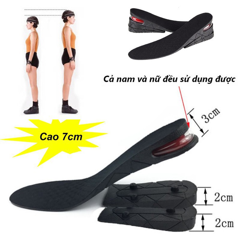 Lót giày tăng chiều cao nguyên bàn 3cm-5cm-7cm [Giá sale chỉ bán online trên Shopee] BTS so