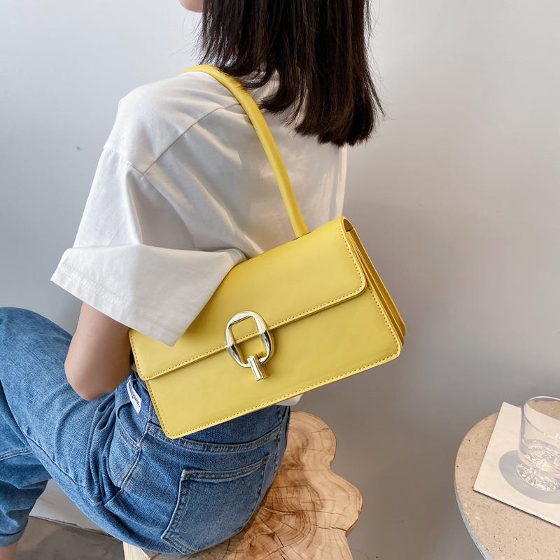 Túi Đeo Vai Màu Trơn Đơn Giản Thời Trang Phong Cách Hàn Quốc Cho Nữ