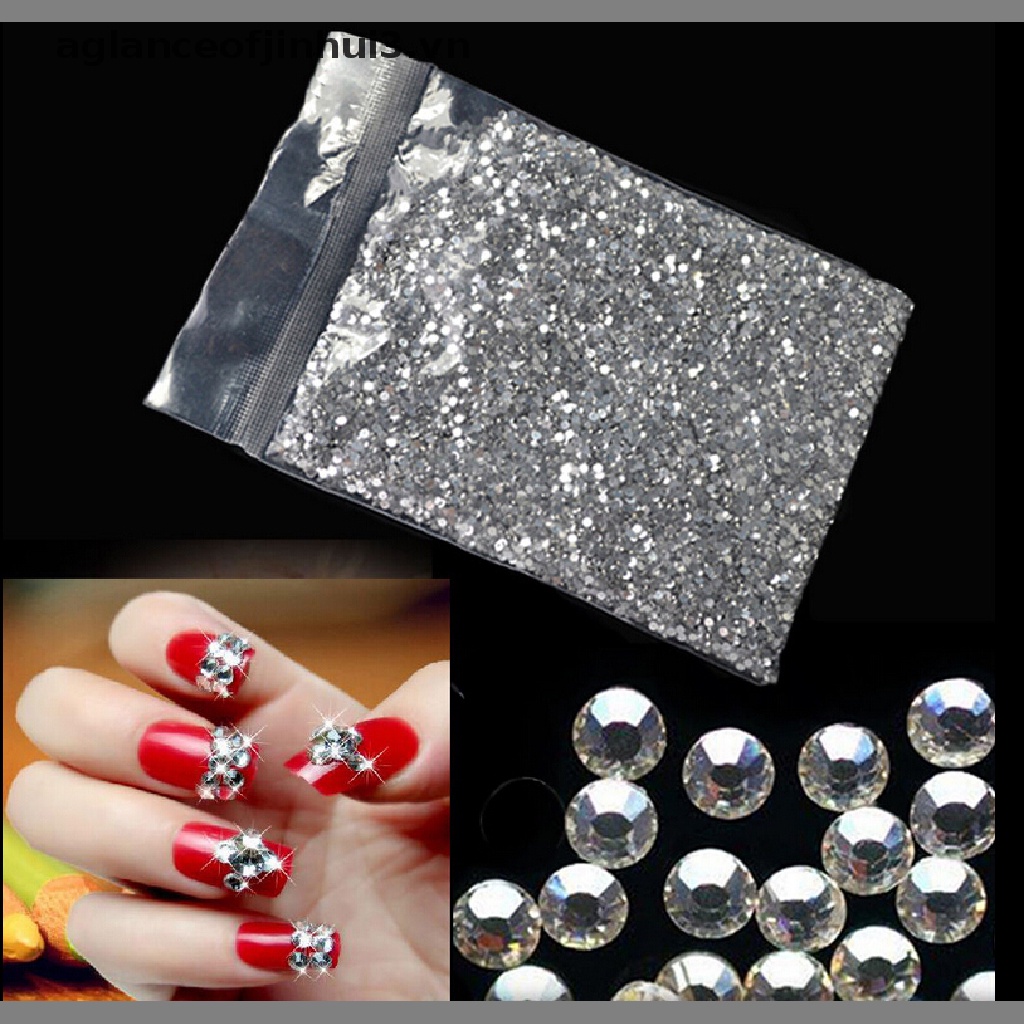Hạt Pha Lê AB / Phẳng Trang Trí Móng Tay Nghệ Thuật DIY ~ ~ 1440p 1.6mm / 2mm