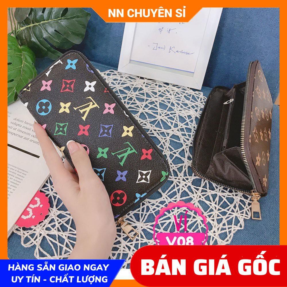 VÍ DA IN LOGO CHUẨN QC SIÊU ĐẸP ❤100% ẢNH THẬT❤ VÍ NỮ