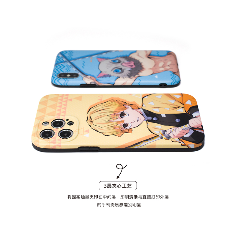 Ốp Điện Thoại Silicon Mềm Họa Tiết Anime Demon Slayer Dành Cho iPhone Xs MAX XR 14 13 12 11 PRO MAX