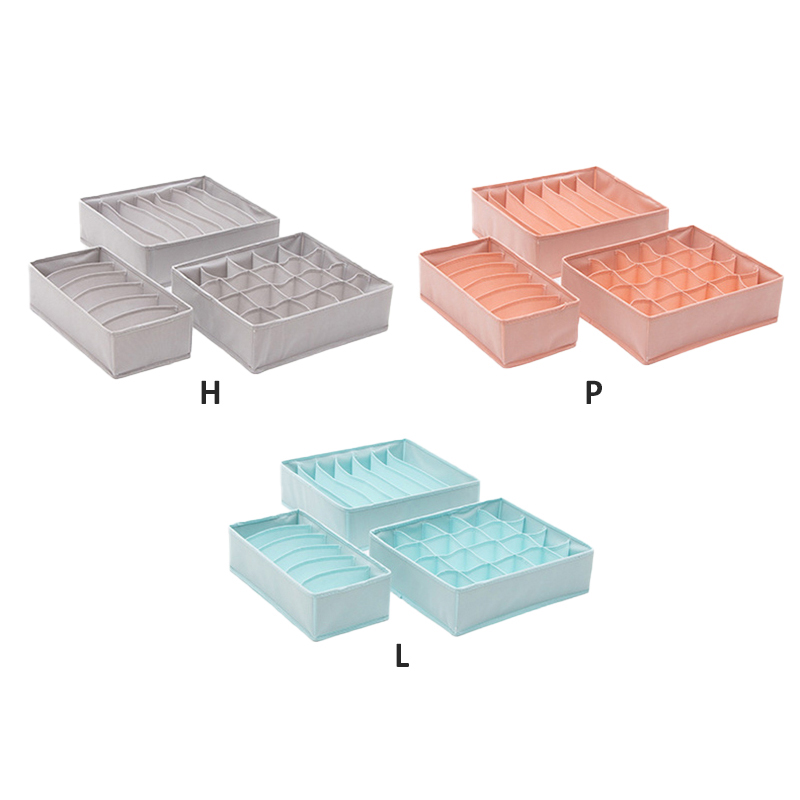 Set 3 túi vải đựng đồ lót / vớ đa năng tiện dụng