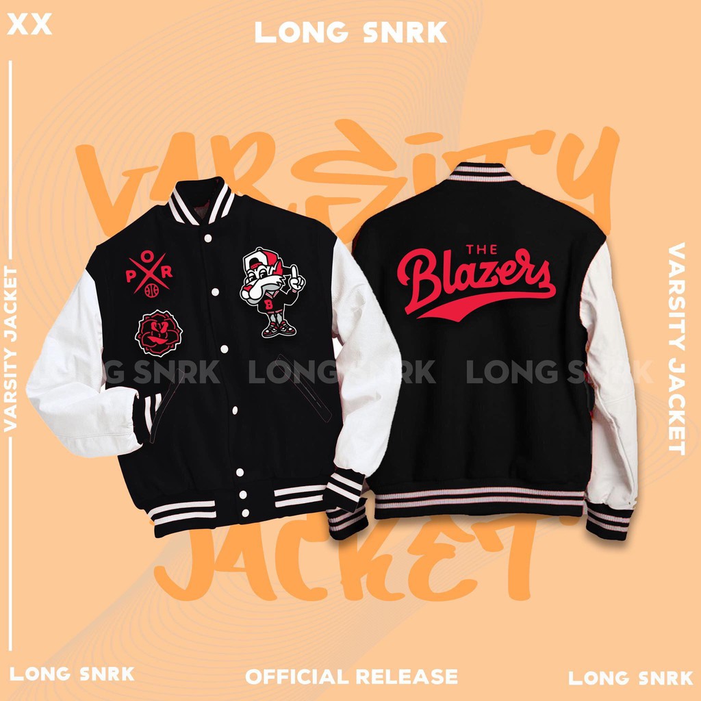 [Tặng Sticker và Khăn Tuban] _ Áo khoác VARSITY màu đen phối trắng họa tiết chất nỉ bông cao cấp giữ nhiệt và thoáng | BigBuy360 - bigbuy360.vn