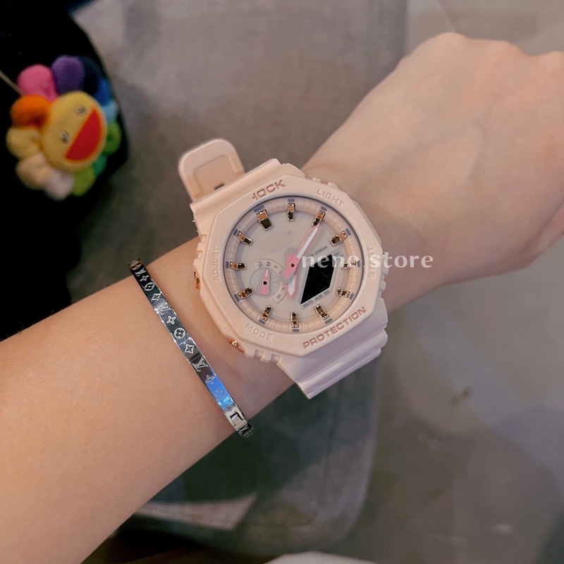Đồng hồ nam, nữ LGIAC unisex dây nhựa kiểu dáng năng động cho tuổi teen