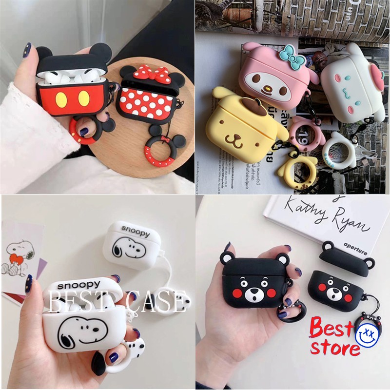 Vỏ Bảo Vệ Hộp Tai Nghe Airpods 3 Pro Thiết Kế Hoạt Hình Dễ Thương
