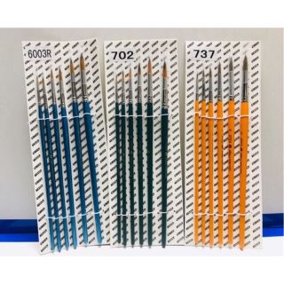 Bộ cọ lông mềm 6003R - 702-737 vẽ màu nước,màu acrylic, màu bột