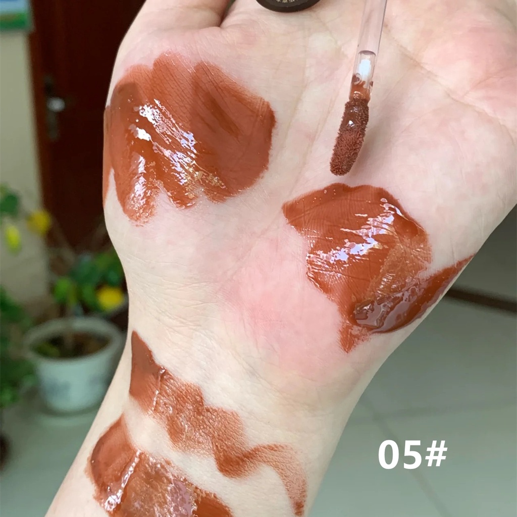[2022Hàng mới về] Son bóng CAPPUVINI/capuvini 3D Dưỡng Ẩm Chống Nước Lâu Phai Thiết Kế Vỏ Son Hình Sô Cô La Độc Đáo