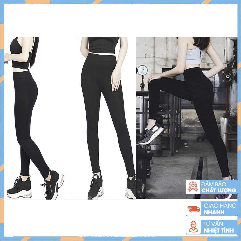 Quần legging cạp cao nâng mông gen bụng nữ dáng dài,chất umi hàn co giãn tôn dáng ,2 túi sau tiện dụng | BigBuy360 - bigbuy360.vn