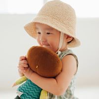 Mũ Ajuma cói mùa hè dễ thương cho trẻ em - Mũ và Phụ kiện handmade cho bé
