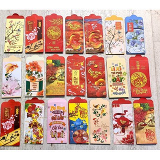 Combo 10 Bao lì xì Truyền thống tết Đinh Sửu 2021