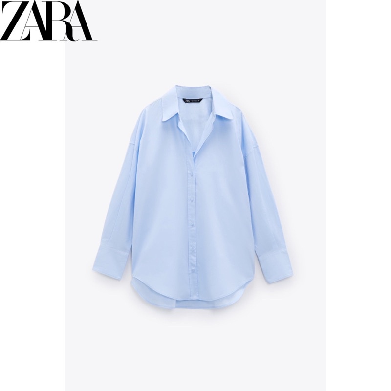 Áo Sơ Mi cotton ZARA poplin