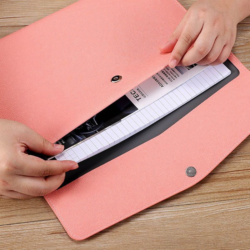 Túi Da Đựng Tài Liệu Khổ A4 Chống Thấm Nước Tiện Dụng
