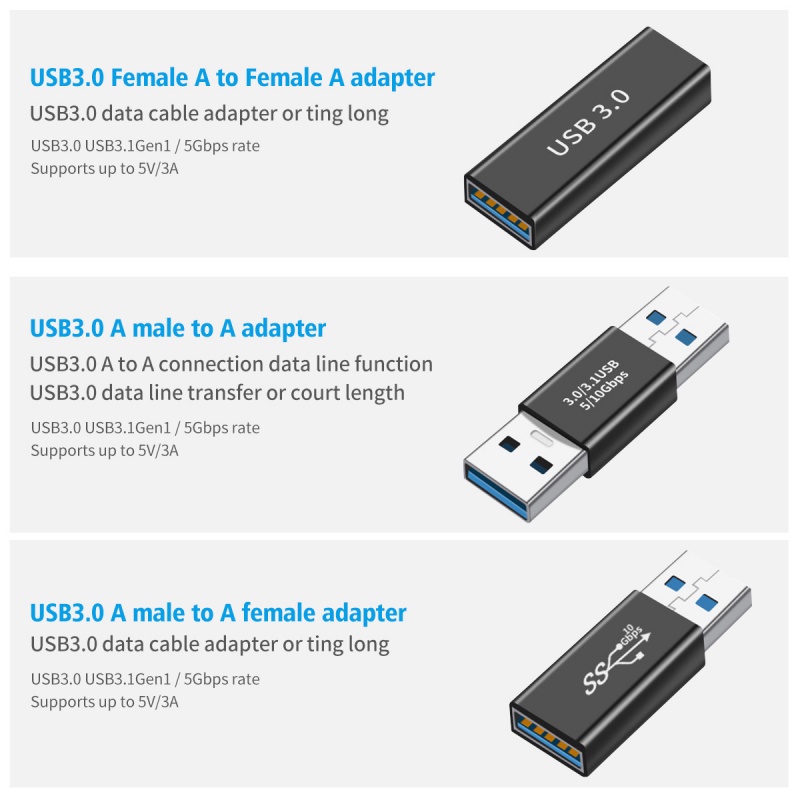 Bộ Chuyển Đổi FONKEN USB 3.0 Micro USB Type-C OTG Kết Nối Sạc Điện Chuyển Chui Sang Cổng/Cổng Sang Cổng