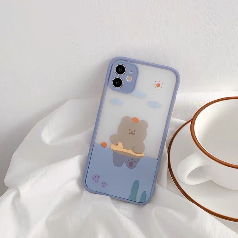 𝐂𝐨́ 𝐬𝐚̆̃𝐧 𝐜𝐡𝐨 𝐢𝐏𝐡𝐨𝐧𝐞 𝟏𝟐  Ốp lưng cho iphone7plus đến 12promax - Ốp gấu xanh lưng nhám