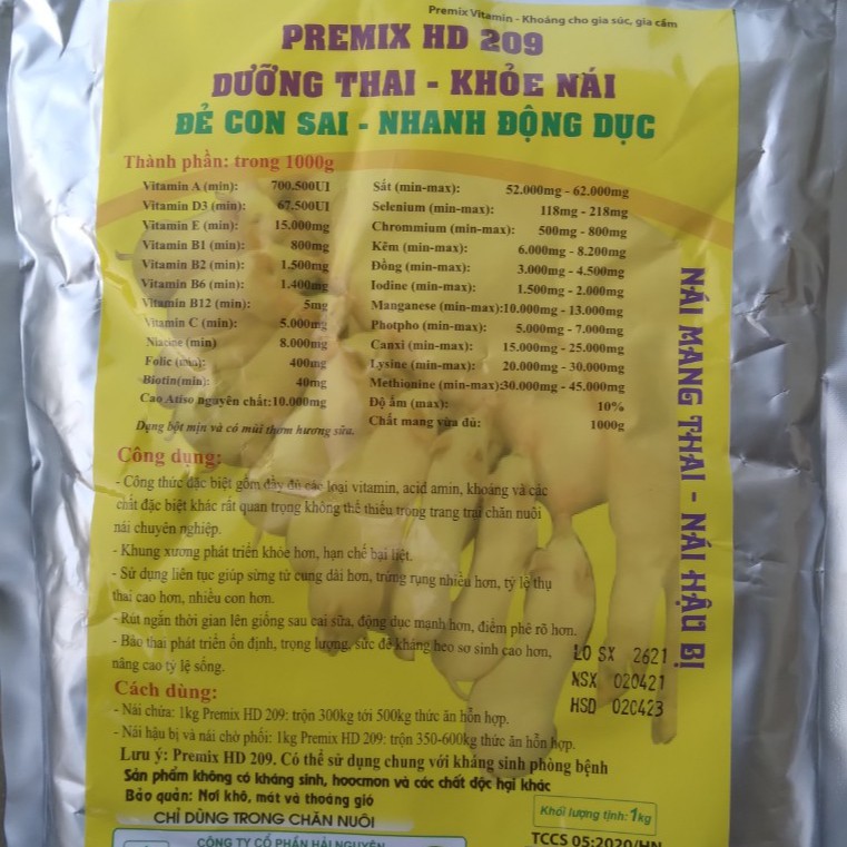 PREMIX 209 dưỡng thai bổ nái