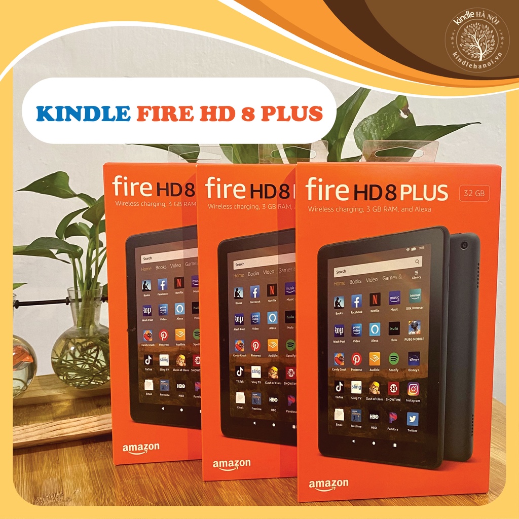 [New] Máy tính bảng Kindle Fire HD 8 Plus 2020 / 2022 (Fire HD8 Plus) 2020 / 2022 màn hình 8inch, RAM 3GB, 32GB