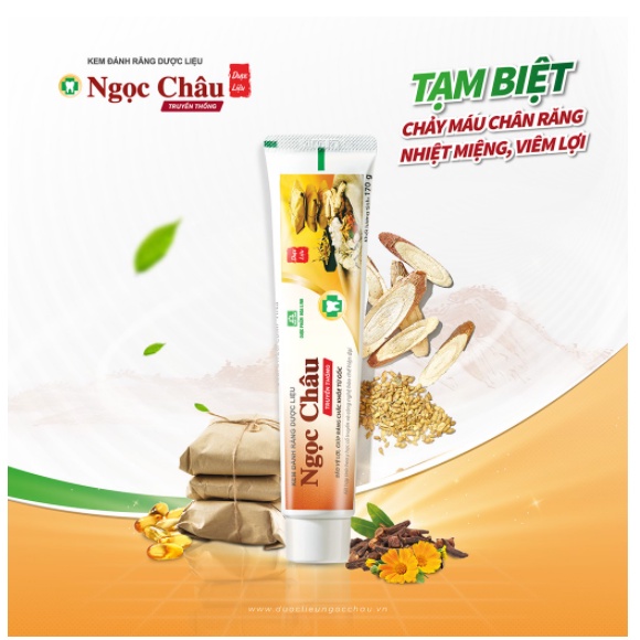 Kem đánh răng dược liệu Ngọc Châu 100g