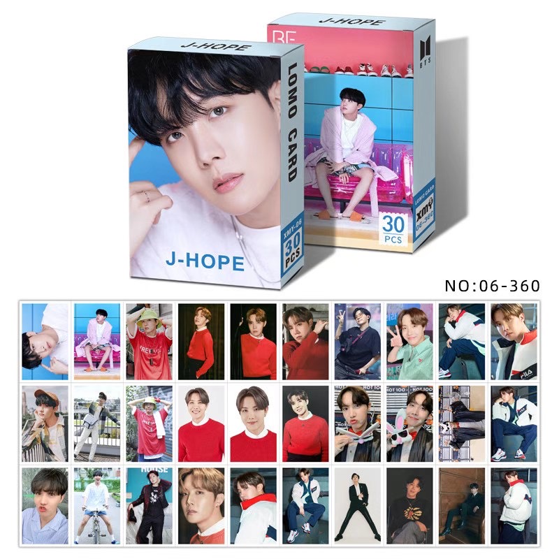 Hộp 30 Ảnh Lomo Card V Jungkook Jimin Suga Jin Rm J-Hope