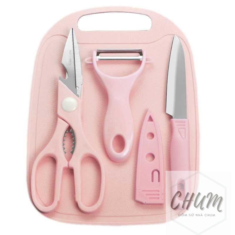 bộ dao thớt mini chế biến đồ ăn dặm cho bé G14