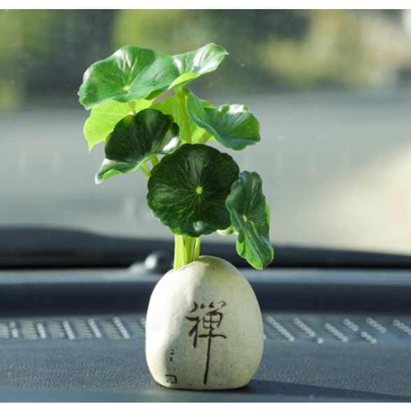 Chậu lá Sen Mini Trang Trí Oto Tiểu Cảnh Siêu Đáng Yêu