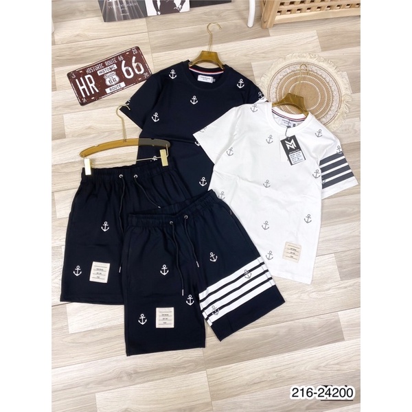 Bộ Quần Áo Thom Browne Mỏ Leo Cho Nam - Bộ Thể Thao Nam Thom Viền Tay Siêu Hot