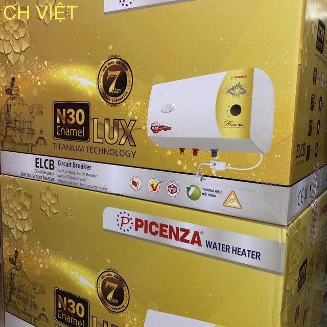 [Mã 155ELSALE giảm 7% đơn 300K] Bình nóng lạnh Picenza N30LUX (30L)